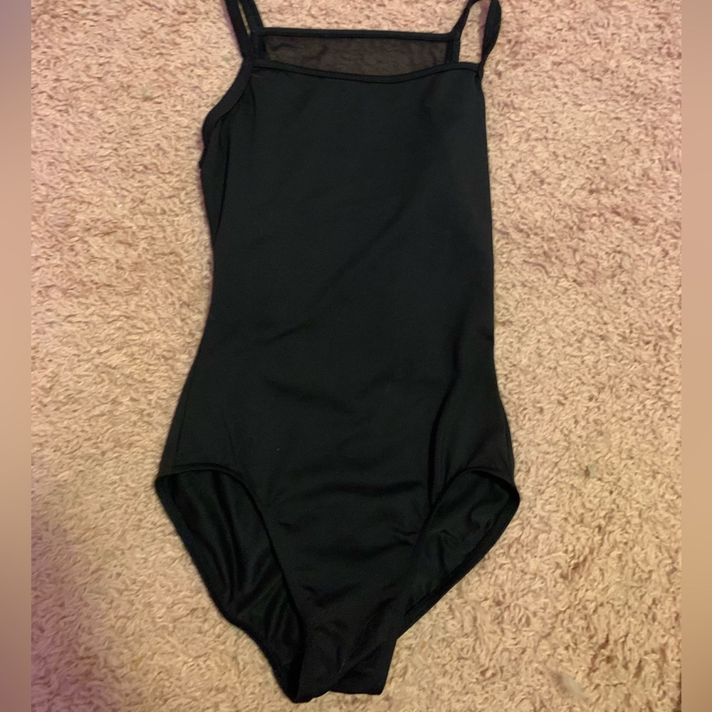 Bloch black ballet leotard size petite adult